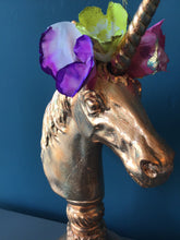 Copper leaf unicorn
