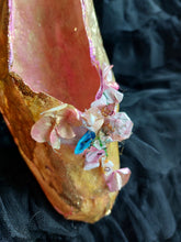 Paper shoe with Swarovski crystals