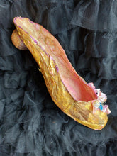 Paper shoe with Swarovski crystals