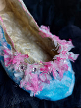 Paper shoe with Swarovski crystals