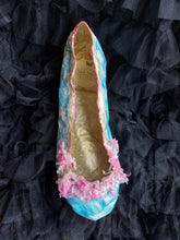 Paper shoe with Swarovski crystals