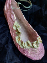 Paper shoe with Swarovski crystals