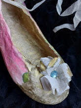 Paper shoe with Swarovski crystals